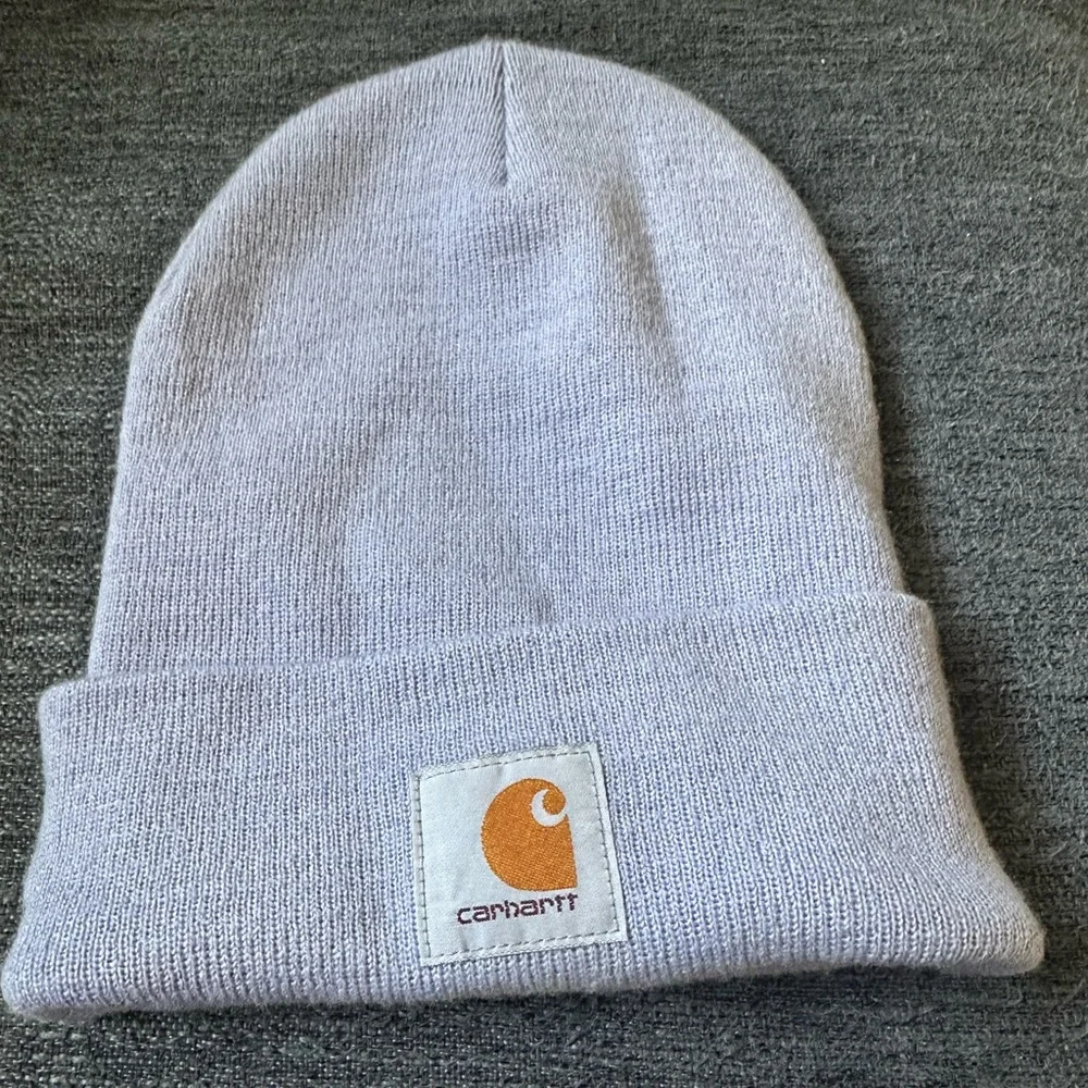 CARHARTT Light Lavender Cuffed Beanie with Logo Patch